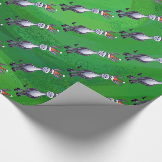 Donkey Kerstmis Cadeaupapier (Hoek)