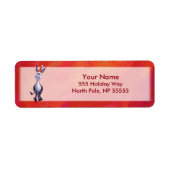 Donkey Kerstmis Etiket (Voorkant)