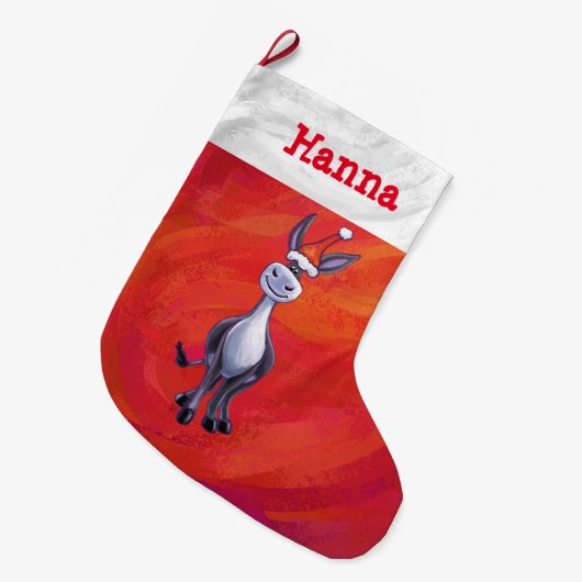 Donkey Kerstmis Grote Kerstsok (Voorkant (Hangend))