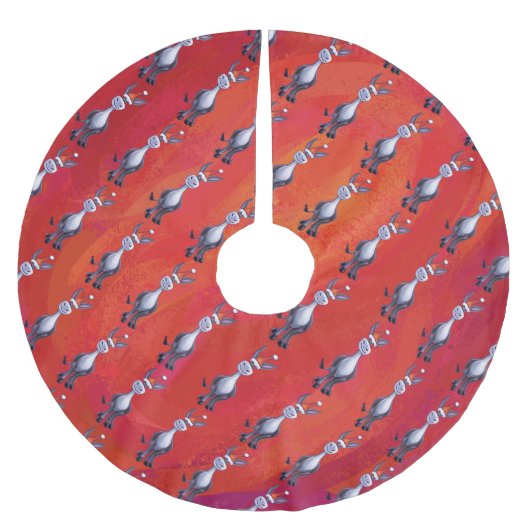 Donkey Kerstmis Kerstboom Rok (Voorkant)