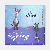 Donkey Kerstmis Magneet (Voorkant)
