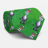 Donkey Kerstmis Stropdas (Opgerold)