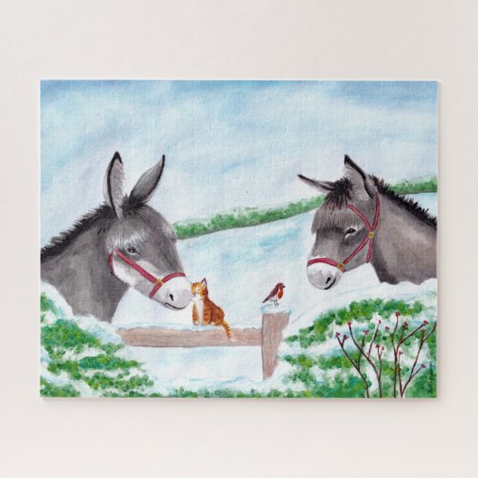 Donkey Kerstpuzzle Legpuzzel (Horizontaal)