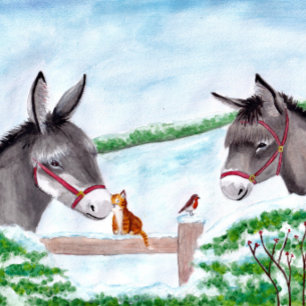 Donkey Kerstpuzzle Legpuzzel
