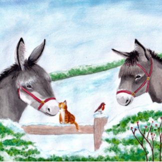 Donkey Kerstpuzzle Legpuzzel