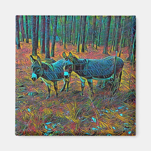 Donkey Kitchen Magnet (Voorkant)