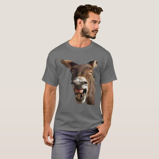 DONKEY LAUGHING T-SHIRT (Voorkant volledig)