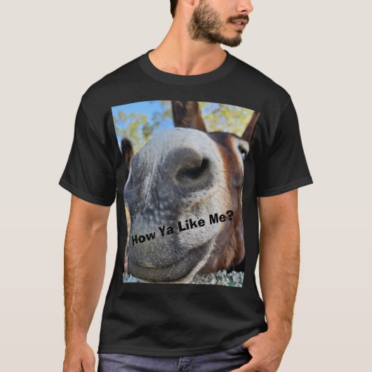 Donkey Love Collectie Basic Donker T-shirt (Voorkant)