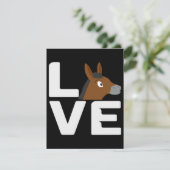 Donkey Love Donkeys Lover Kaart (Staand voorkant)