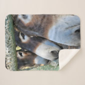 Donkey Love Sherpa Blanket Deken (Voorkant (horizontaal))