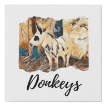 Donkey Lover Canvas Afbeelding home decor
