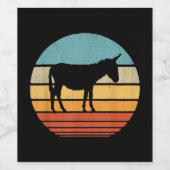 Donkey Lover Gift | Farmhouse Gift Ideeën Wijn Etiket (Enkel label)