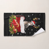 Donkey Lover Gift| Happy Donkey Merry Kerstmis Handdoek (Handdoek)