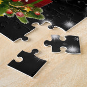 Donkey Lover Gift| Happy Donkey Merry Kerstmis Legpuzzel (Zijkant)