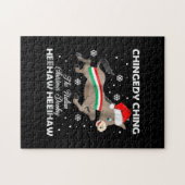 Donkey Lover Gift| Happy Donkey Merry Kerstmis Legpuzzel (Horizontaal)