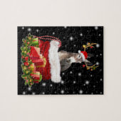 Donkey Lover Gift| Happy Donkey Merry Kerstmis Legpuzzel (Horizontaal)