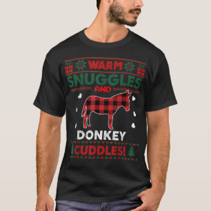 Donkey Lover Kerstmis Donkey Kerstmis Oegly T-shirt