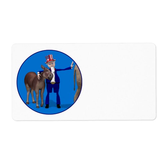 Donkey Lover oom Sam Etiket (Voorkant)