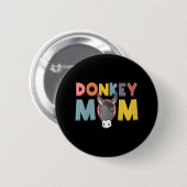 Donkey mama Funny Mule Boerderij Animal Ronde Button 5,7 Cm (Voorkant /achterkant)