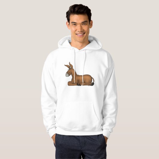 Donkey Mannen Hoodie (Voorkant volledig)
