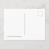 Donkey met gele bloemen briefkaart (Achterkant)