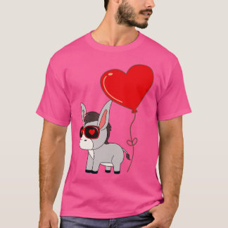 Donkey met hartenballon Valentijnsdag Love Boys T-shirt