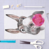 Donkey met kauwgom Cartoon Tissuepapier (Craft)