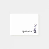 Donkey met persoonlijke advertentie post-it® notes (Voorkant)