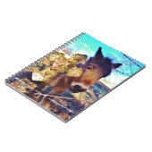 Donkey met Roos Cross Notitieboek (Linkerzijde)