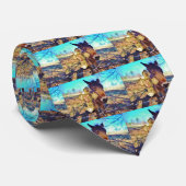 Donkey met Roos Cross Stropdas (Opgerold)