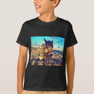 Donkey met Roos Cross T-shirt