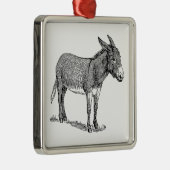 Donkey Metalen Ornament (Rechts)
