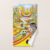 Donkey Mexicaanse Man Sombrero Bathroom-handdoekse Bad Handdoek (Handdoek)