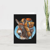 Donkey Mules Pack Mule Hiking  Kaart (Voorkant)