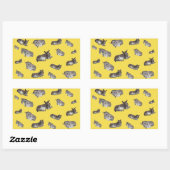 Donkey Multi Rechthoekige Sticker (Vel)