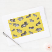 Donkey Multi Rechthoekige Sticker (Envelop)