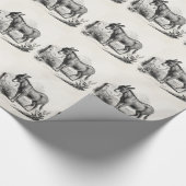  Donkey op maat gepersonaliseerde Retro Donkeys Cadeaupapier (Hoek)