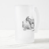 Donkey op maat gepersonaliseerde Retro Donkeys Matglas Bierpul (Voorkant rechts)