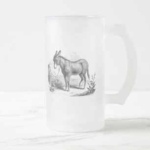  Donkey op maat gepersonaliseerde Retro Donkeys Matglas Bierpul