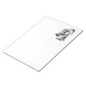  Donkey op maat gepersonaliseerde Retro Donkeys Notitieblok (Schuin)