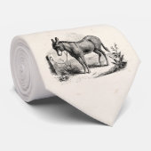  Donkey op maat gepersonaliseerde Retro Donkeys Stropdas (Opgerold)