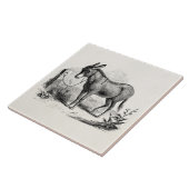  Donkey op maat gepersonaliseerde Retro Donkeys Tegeltje (Zijkant)