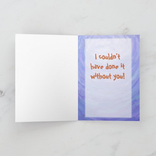 Donkey Party Center Bedankkaart (Binnen)