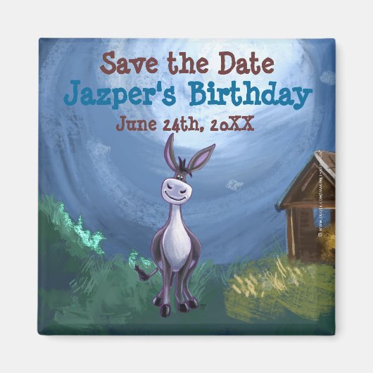 Donkey Party Center Magneet (Voorkant)