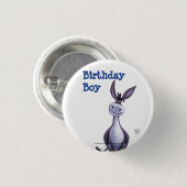 Donkey Party Center Ronde Button 3,2 Cm (Voorkant /achterkant)