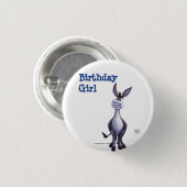 Donkey Party Center Ronde Button 3,2 Cm (Voorkant /achterkant)