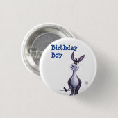 Donkey Party Center Ronde Button 3,2 Cm (Voorkant /achterkant)