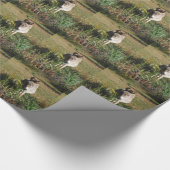 Donkey Picking Yellow Autumn Wildbloemen Cadeaupapier (Hoek)