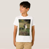 Donkey Picking Yellow Autumn Wildbloemen T-shirt (Voorkant volledig)
