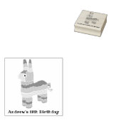 Donkey Pinata Aangepaste Bericht Verjaardag Rubberstempel (Gestempeld)